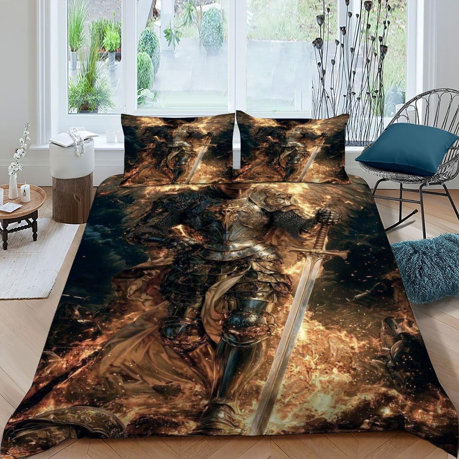 Housse de couette 3 pièces Epic MythBeast parure de lit adulte motif animal fantastique 220x240