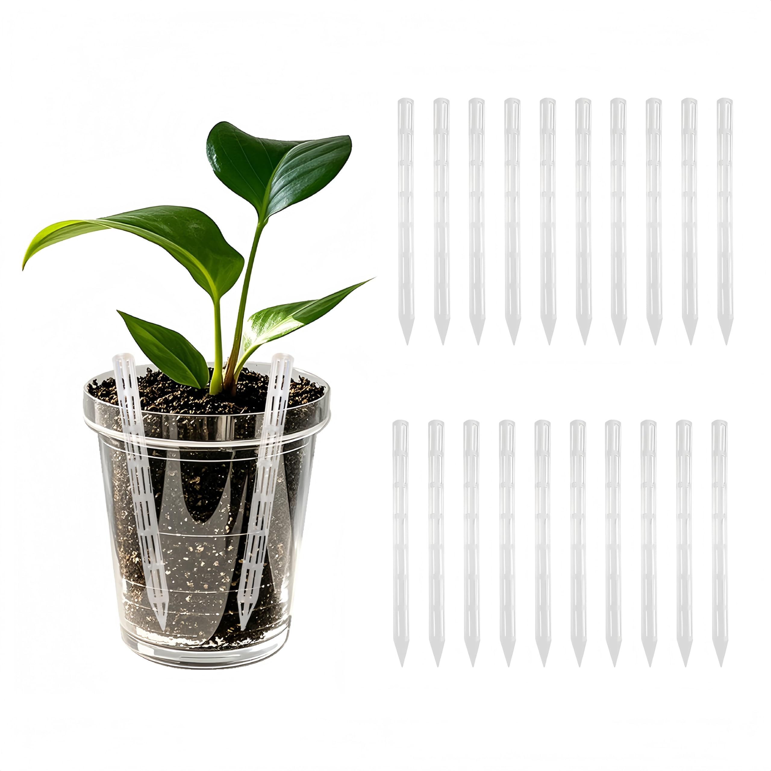 Plant Aeration Tubes for Pots -Root Rot Prevention,Prevent Overwatering for Healthy Roots. Plant Accessories,5.9 Inch Length Suitable for All Types of Flower pots (5.9-inch, 6)