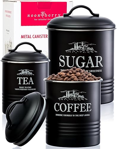 Miniatura 10 de Botes de cocina para encimera, juego de 5 recipientes herméticos para encimera de cocina con soporte para utensilios, recipientes de harina y