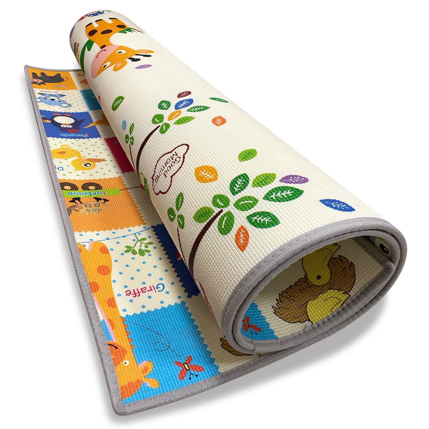 GIODICART Maxi Tappeto Gioco Arrotolabile Primi Passi 200x150 cm, Spessore 1 cm