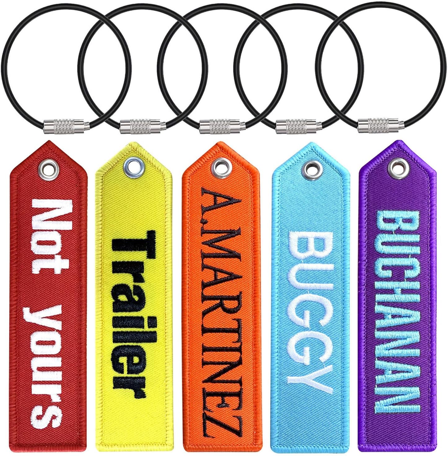 1PCS Luggage Tags, Custom Name/Text Luggage Tag, Personalized Travel Luggage Labels with Stainless Steel Loop for Suitcases, Travel Backpacks,Sports Bag,Hiking Bag, Key (Arrow)
