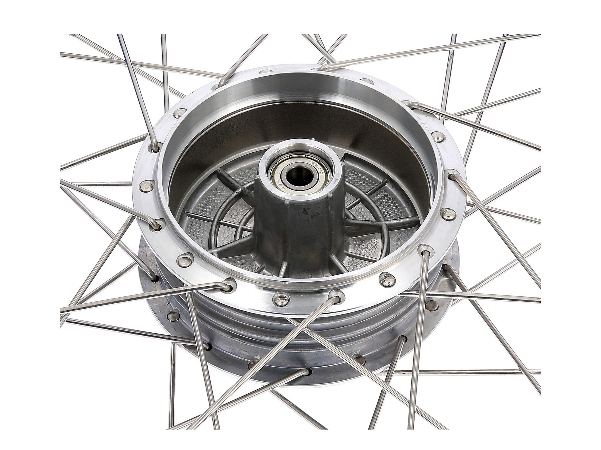 2 Kompletträder 1,5x16 Zoll - Alufelge Blau Mit Weißwandreifen Mitas MC2