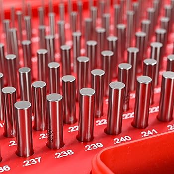 Pin Gauges, Pin Gage Set, M1(0.061”-0.250”)190pcs, Minus