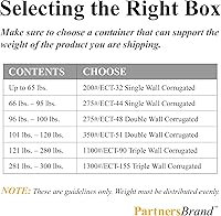 Vista 4 de PARTNERS BRAND Cajas de cartón corrugado de 13 x 13 x 10, medianas de 13 pulgadas de largo x 13 pulgadas de ancho x 10 pulgadas de alto, paquete