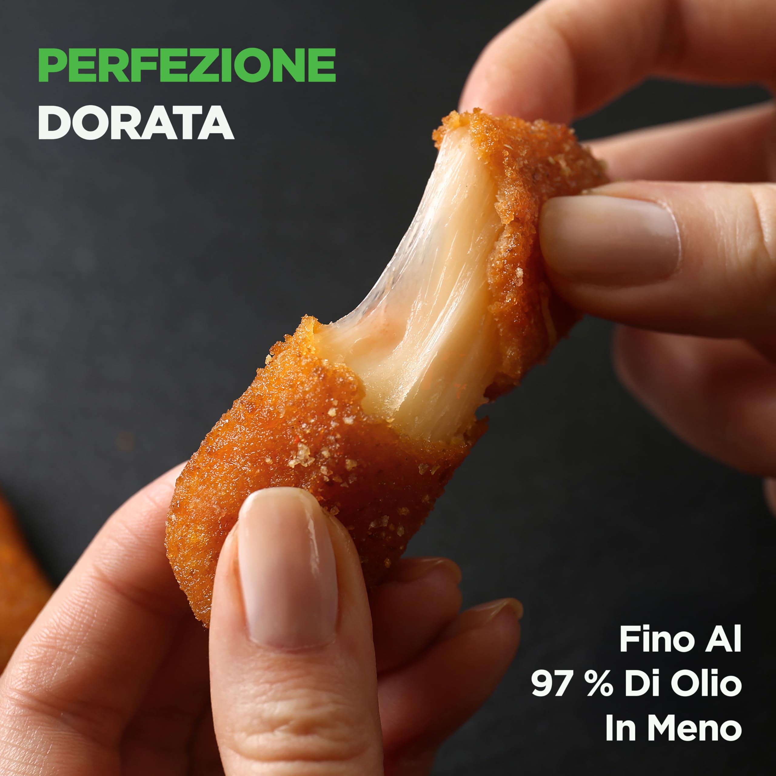 NutriChef Friggitrice ad Aria, Air Fryer Forno Digitale Senza Olio con Cestello o Ciotola Trasparente, Controllo Preciso di Tempo e Temperatura, Perfetta per Pollo, Dolci, Patatine e Bistecca