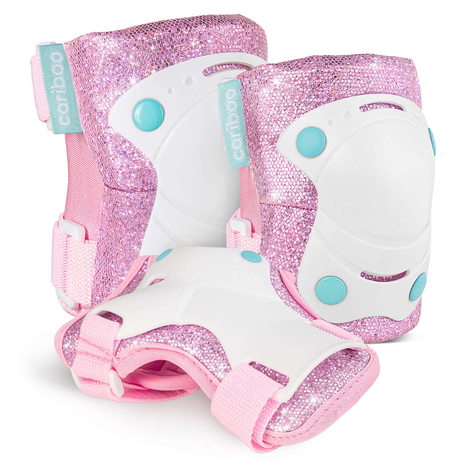 Cariboo Protecciones Patines Niños Equipo De Protección para Bicicleta Patinete Rosa Ballerina - 2