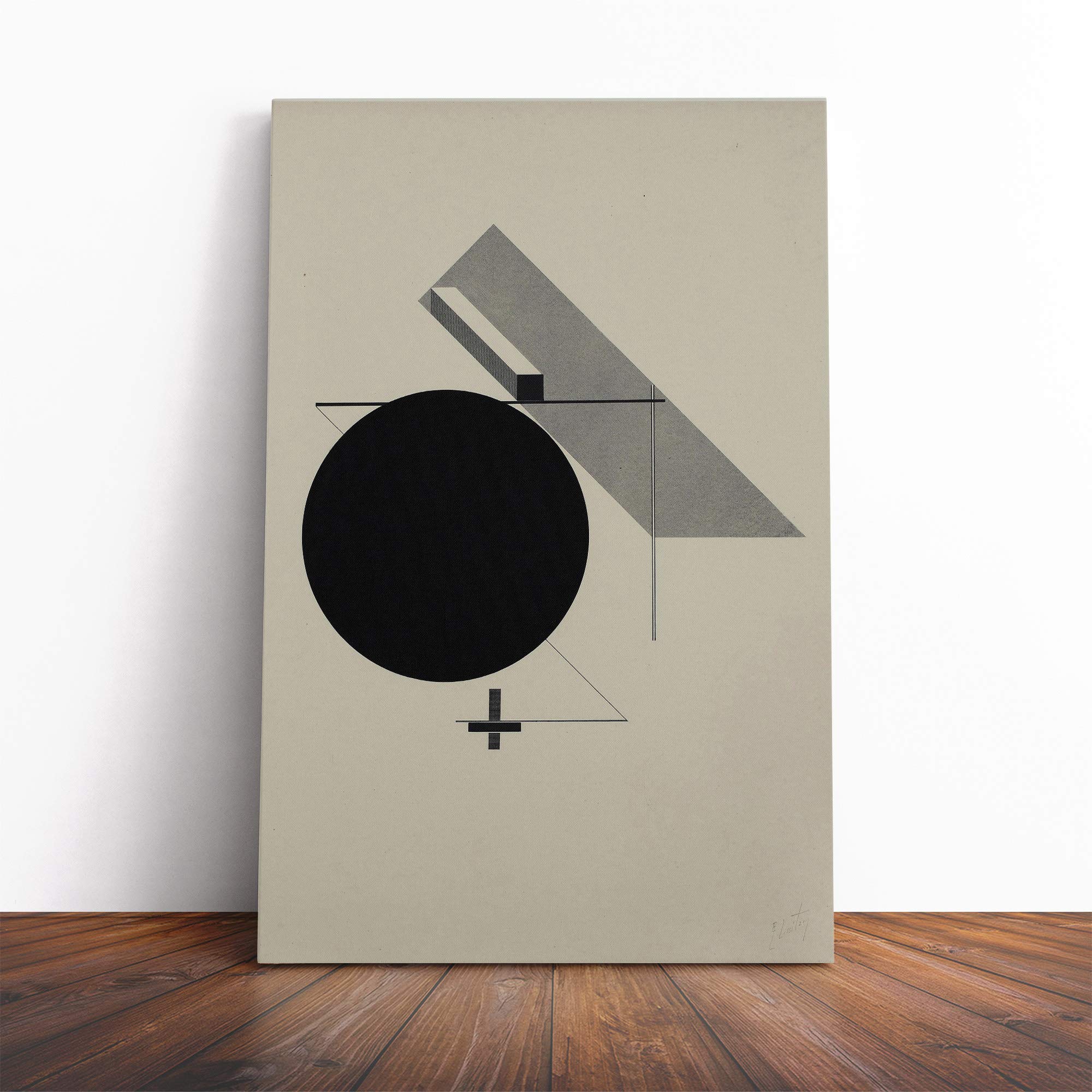El Lissitzky Canvas Print | Gallery Wrapped 30mm Frame Wall Art | 30x20 inches | Ready to Hang | Abstract Picture | Living Room Bedroom Lounge Office