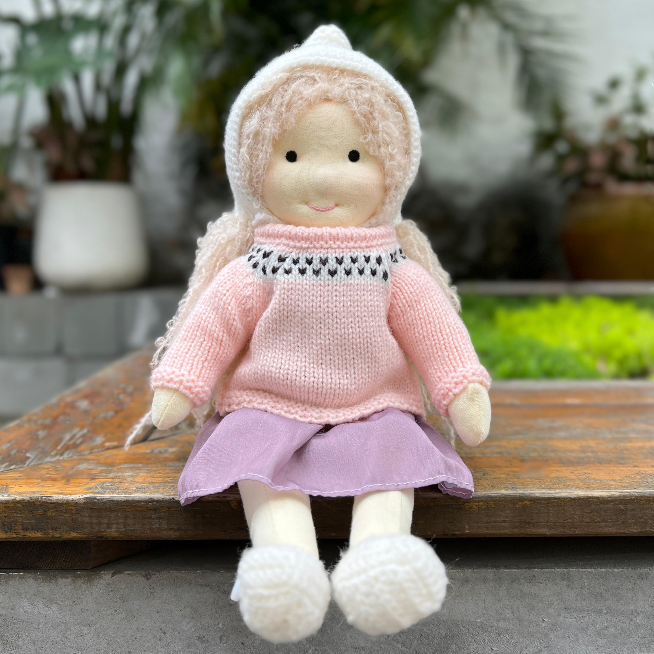Amazon.co.jp: BlissfulPixie ウォルドルフ人形 Waldorf Doll 手作り