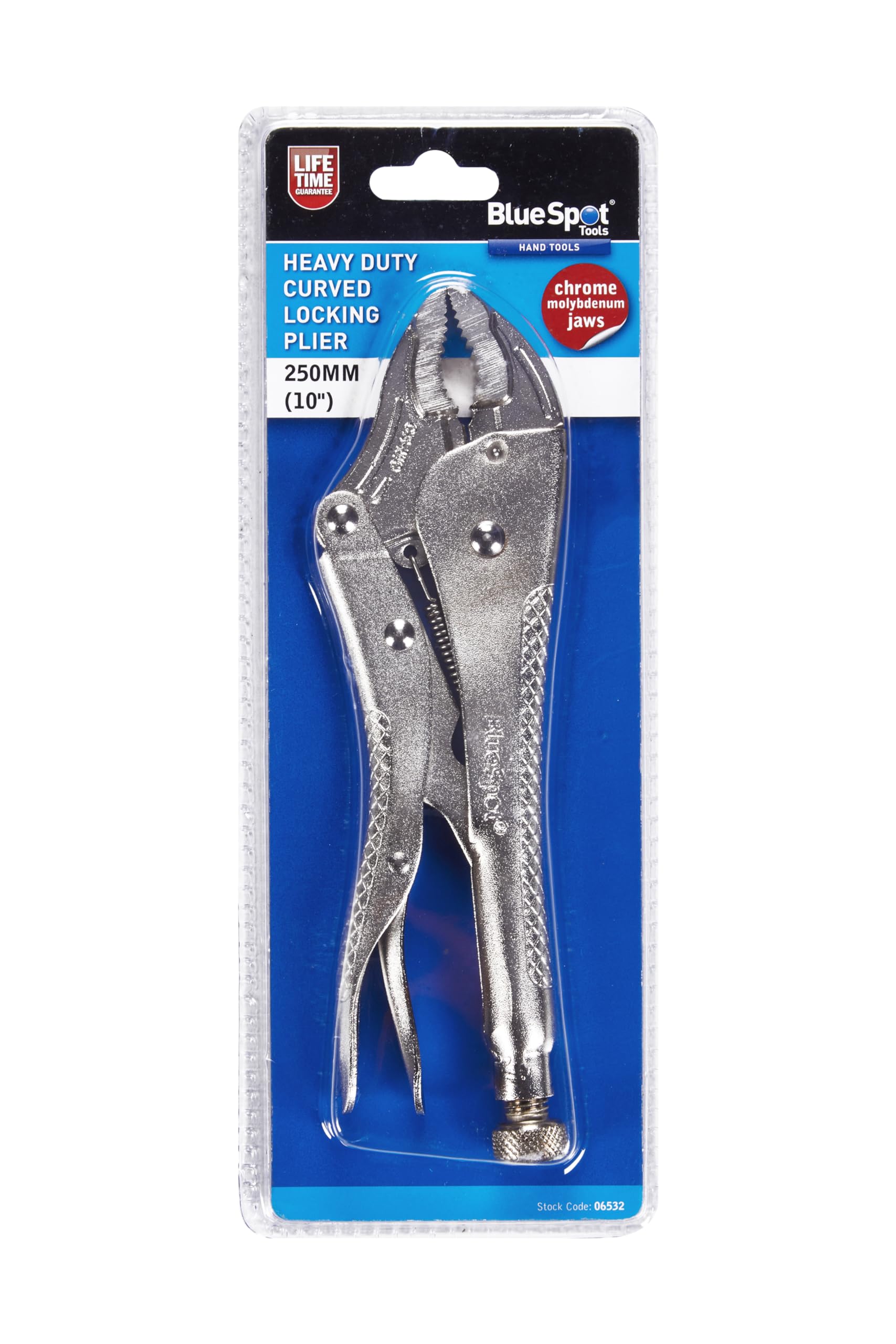 Blue Spot Tools 250mm (10") Heavy Duty Curved Locking Plier
