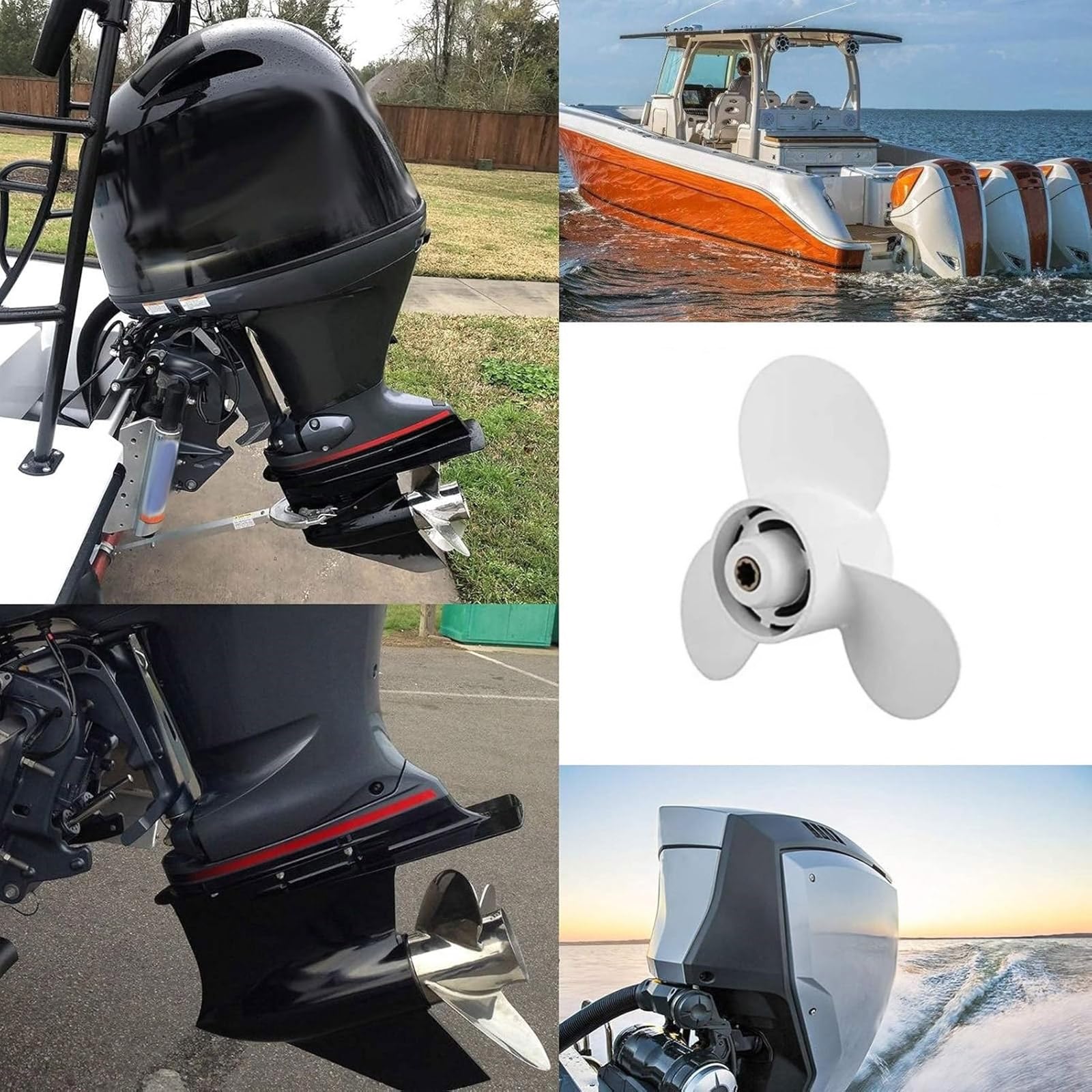 Precisioni Elaborate in Alluminio da 3 per Piccole Barche A Motore 9 9 CV 15 20 683-W4592-02EL Motori ESILLA INSTALLI