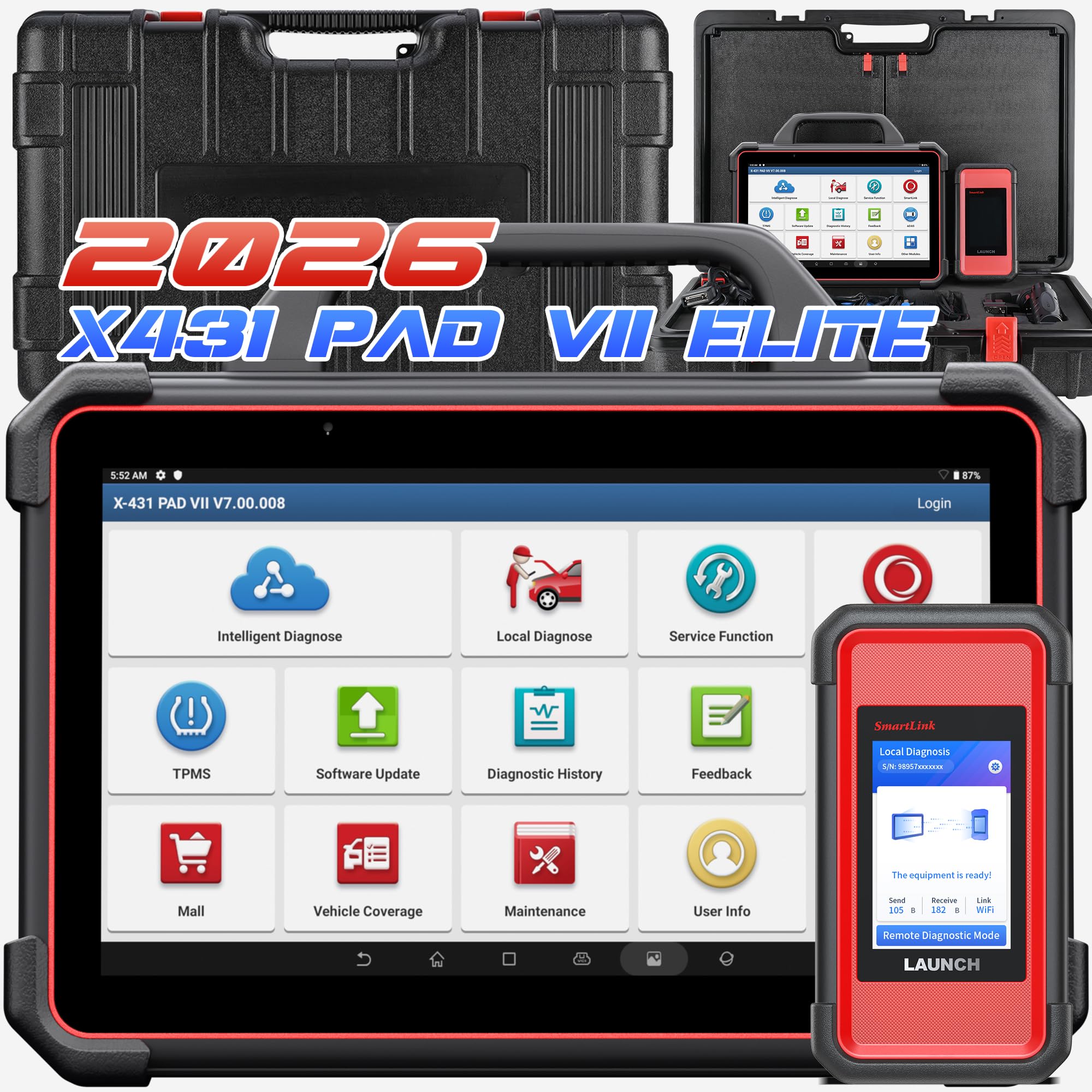 Amazon.com: Launch X431 PAD VII (7) Elite 2026 High-end Scanner