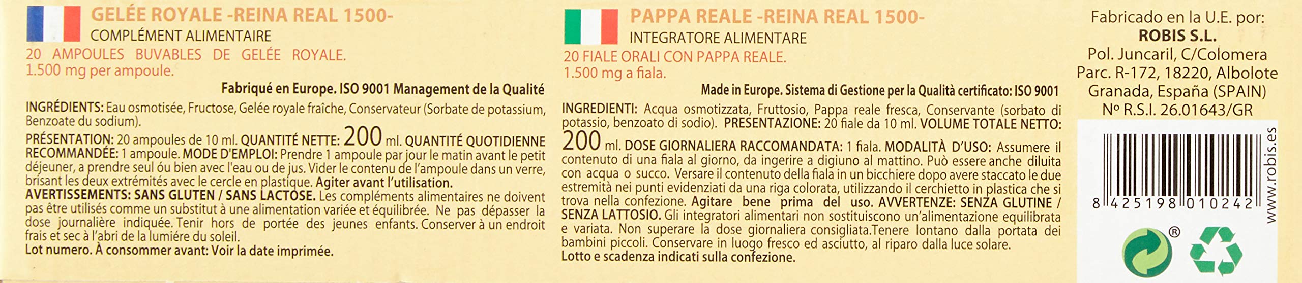 Robis Reina Real 1500-20 Ampollas