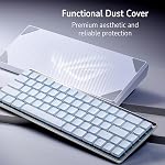 ASUS ROG Falchion RX Clavier de jeu sans fil à faible profil – 65% Compact TKL, ROG RX Commutateurs optiques rouges, connexion Tri-mode, Bluetooth compatible, panneau tactile, RGB, Support Mac – blanc