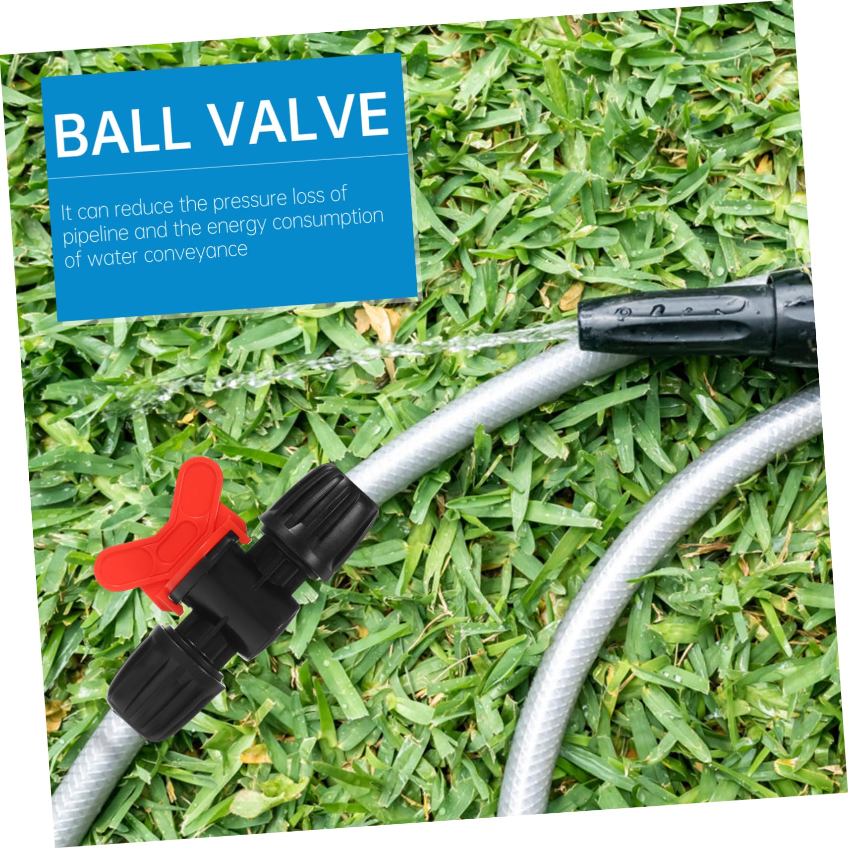 Raccordi rapidi, kit sistema di irrigazione da giardino da 20 pezzi Accessori dado di bloccaggio Connettore del rubinetto della parte di irrigazione a goccia del tubo