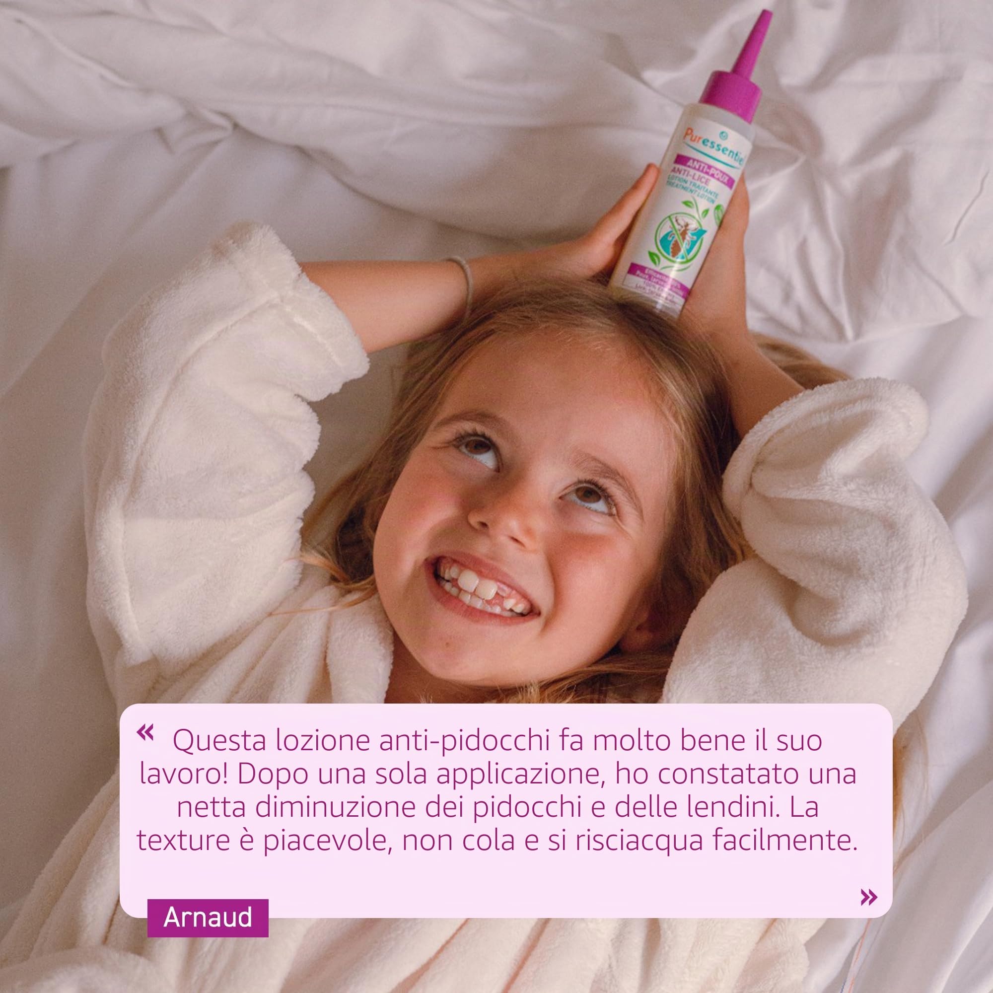 Puressentiel - Anti Pidocchi - Lozione Trattante – Trattamento radicale con Pettine - Dispositivo Medico - Efficacia 100% contro Pidocchi, Larve e Lendini - Formula di origine 100% Naturale - 100 ml