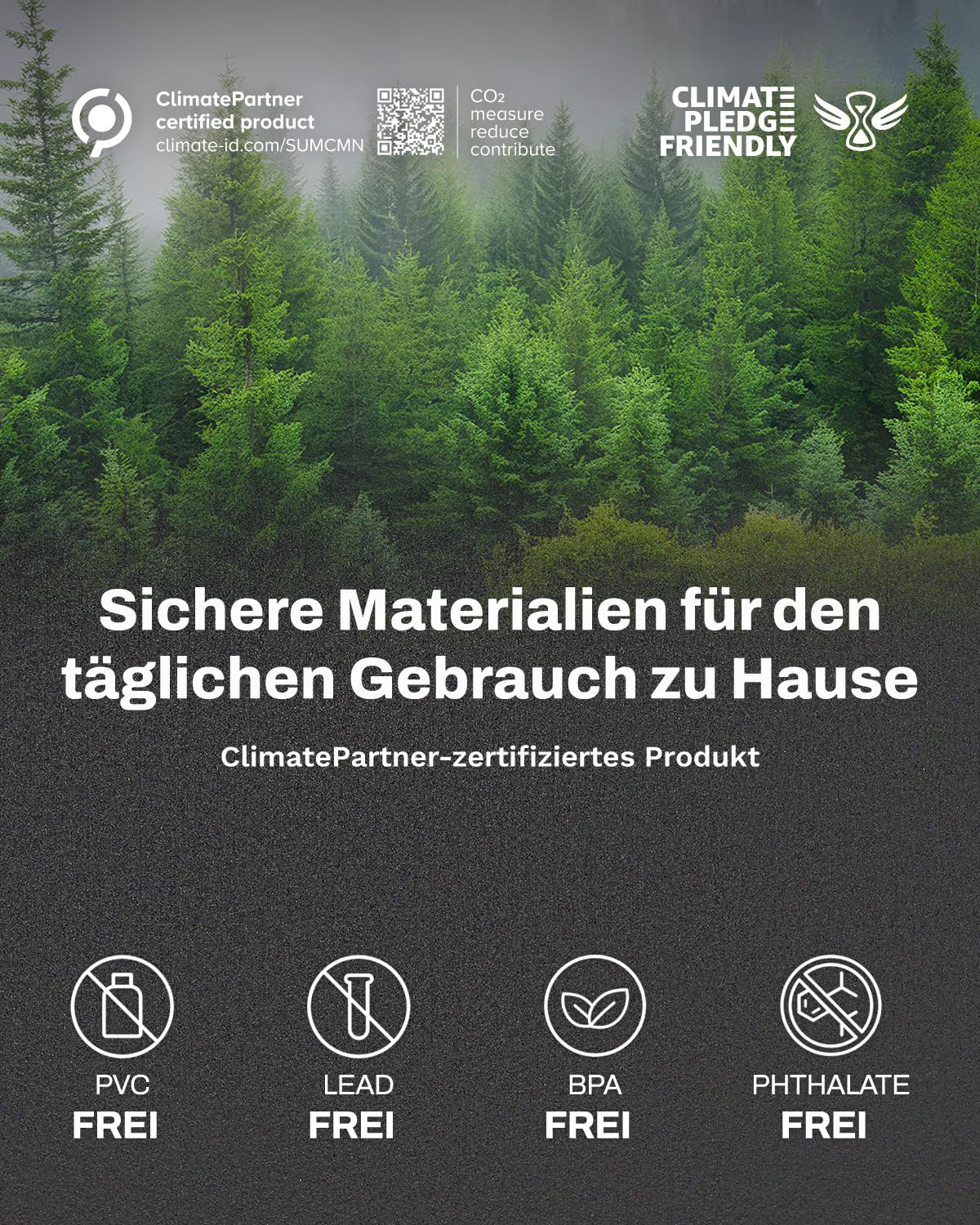 AIRHOP 12 Matten 60x60x1,4cm Extra Dicke Robuste Gummierte, rutschfeste Puzzlematte, Geeignet Für Fitnessstudio Und Heimfitness, Schwere Trainingsbelastung, Bodenschutzmatte Fitness