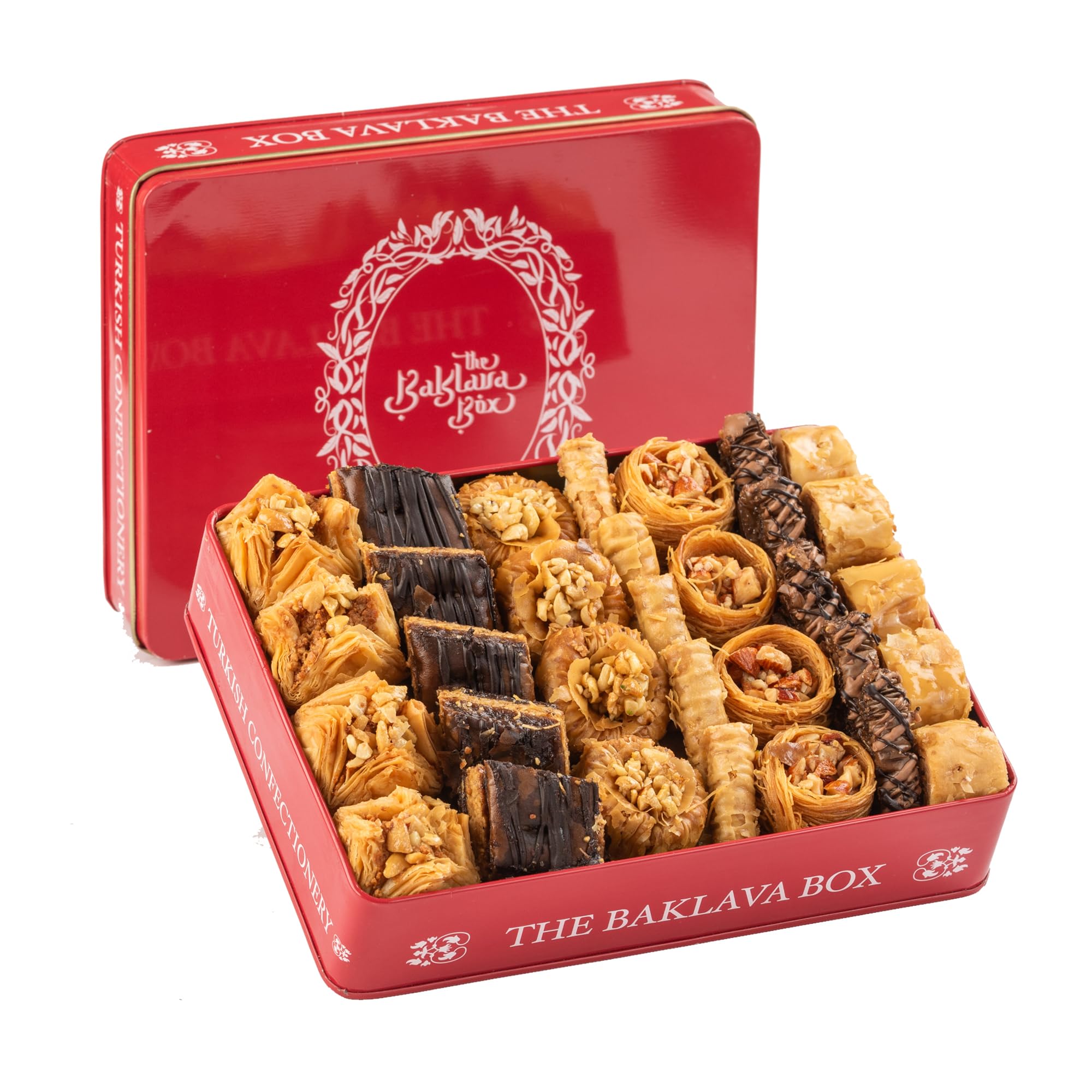 Assorted Baklava Box with 7 Varieties in Royal Red Tin Gift Box 500 Gms. (B0DFH3KM7H) Amazon Price History, Amazon Price Tracker