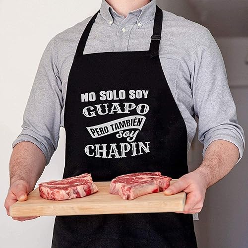 Miniatura 2 de Divertido delantal sarcástico para hombre, divertido regalo de raíces guatemaltecas españolas guatemaltecas, guatemala, guapo, chapín, novio,