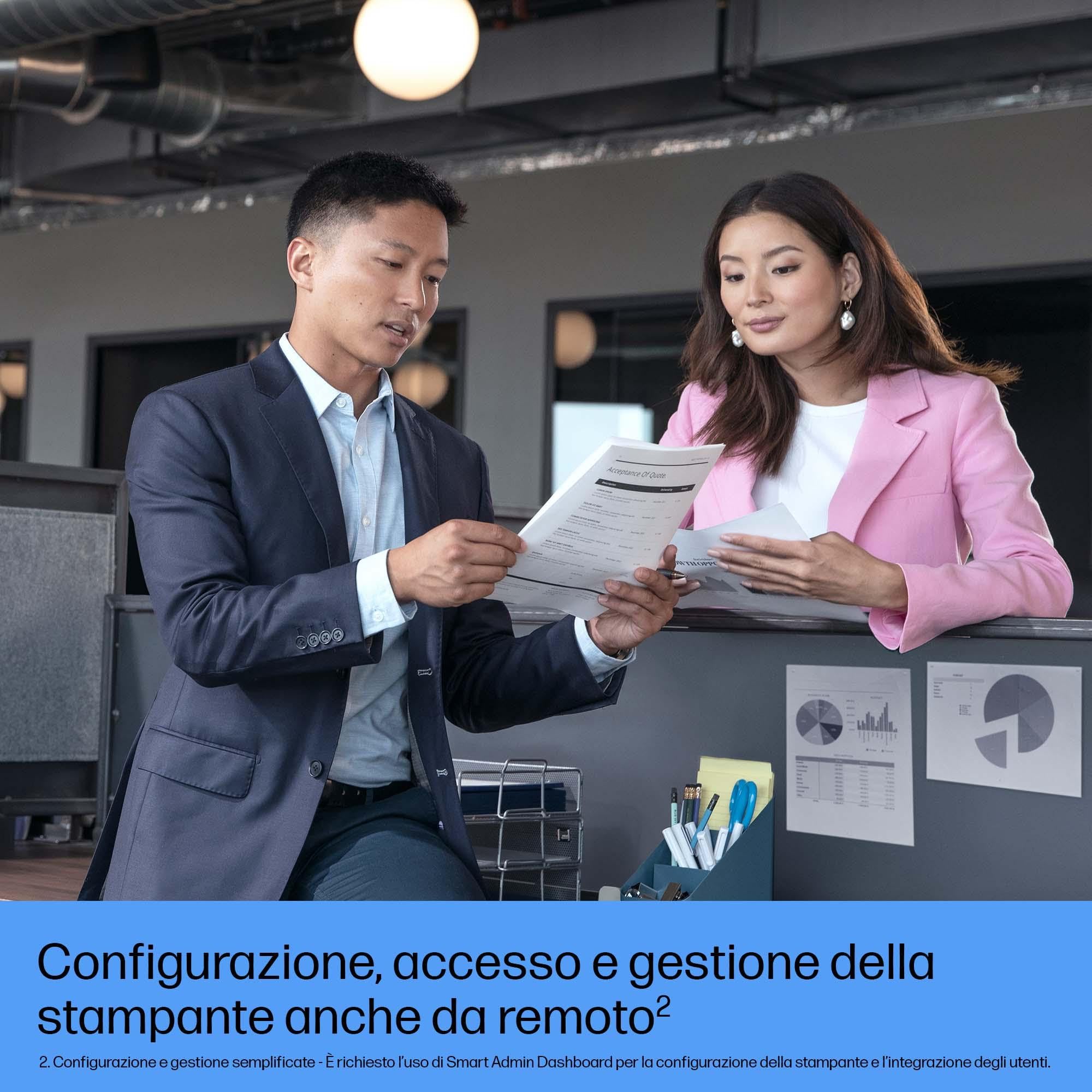 HP LaserJet Pro MFP 3002dw Stampante A4 Stampa Fronte/Retro Automatico b/n 33 ppm USB WiFi Ethernet Bianca