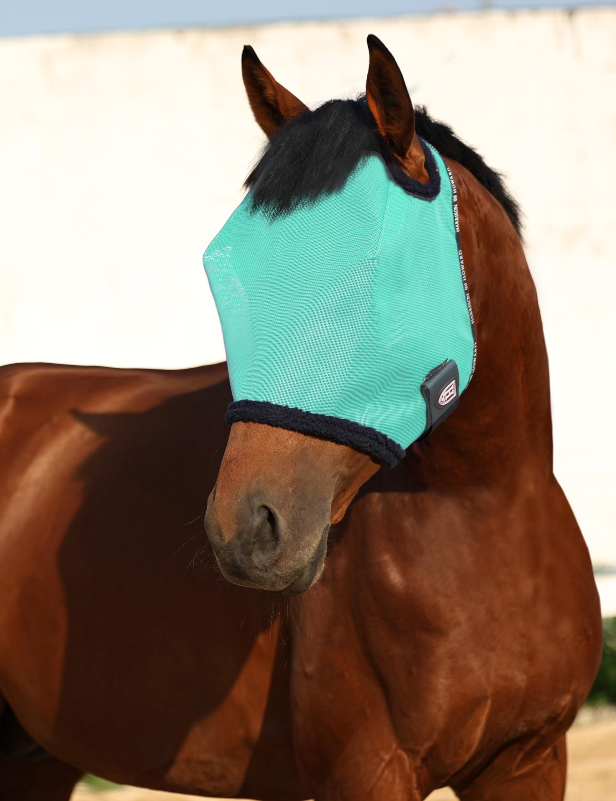 Masque Anti-mouches Pour Cheval Harrison Howard - Gris