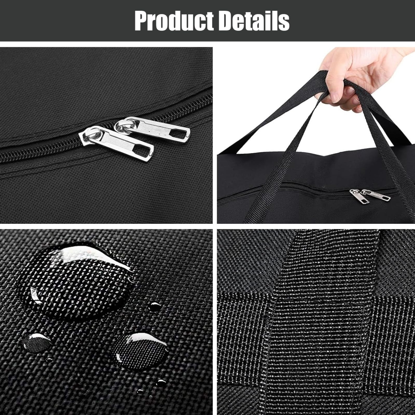Borsa Contenitore, Borsa da Viaggio Extra Large da 180 L, Borsa da Trasporto da 600D Resistente con Cerniere e Maniglia, Borsa per Riporre Piumini, Vestiti e Biancheria da Letto (1 Pezzo)