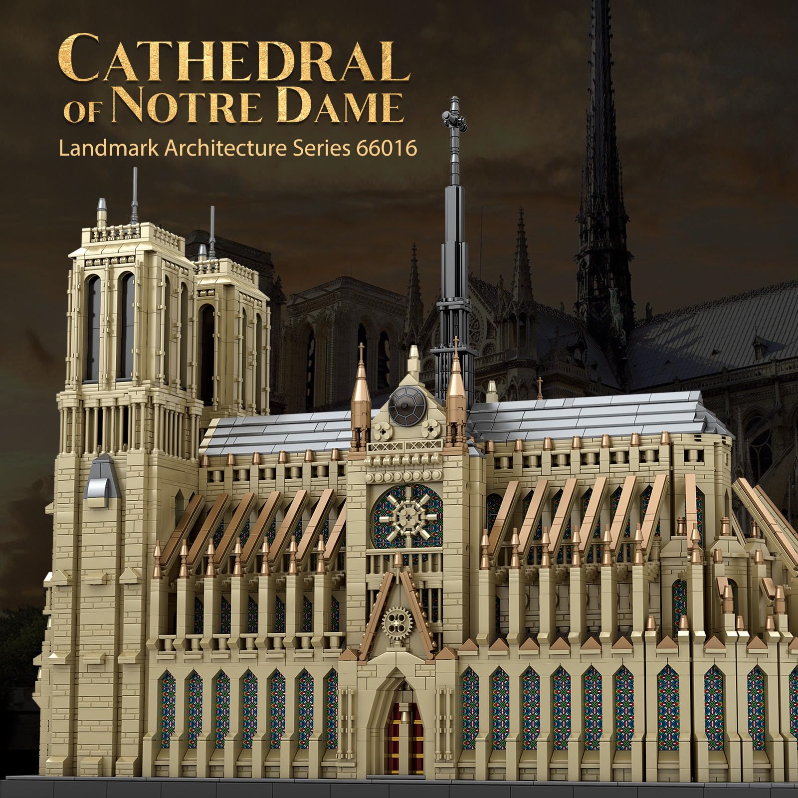 Reobrix Architecture Notre-Dame de Paris Building Kit, Large Model