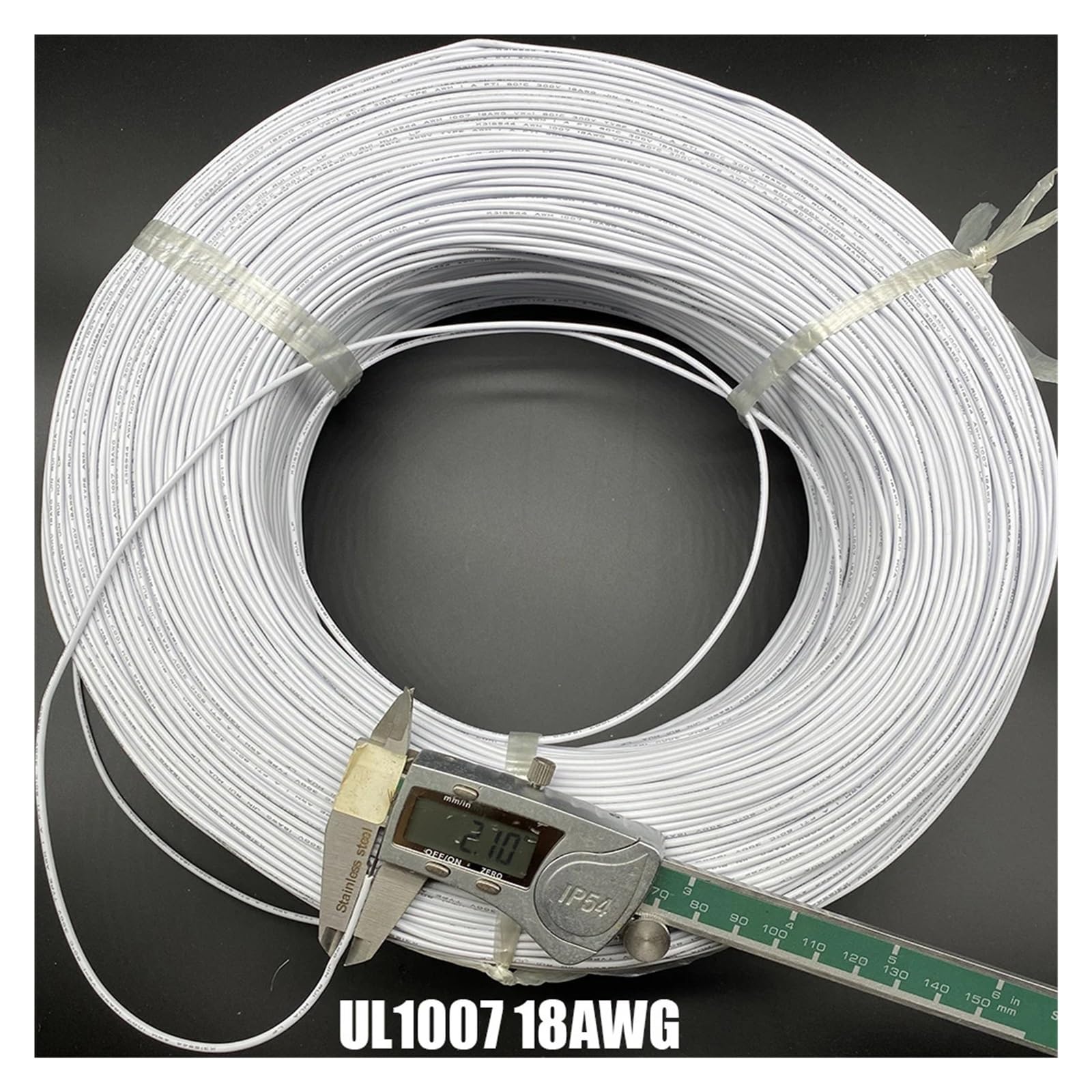 Fils et câbles UL (PVC) Câble de Ligne électronique en PVC 18awg, Fil de cuivre étamé 300V 34/0.14TS Rouge Vert Bleu Blanc Noir L + e + d câble d'essorage d'appareil(Yellow)