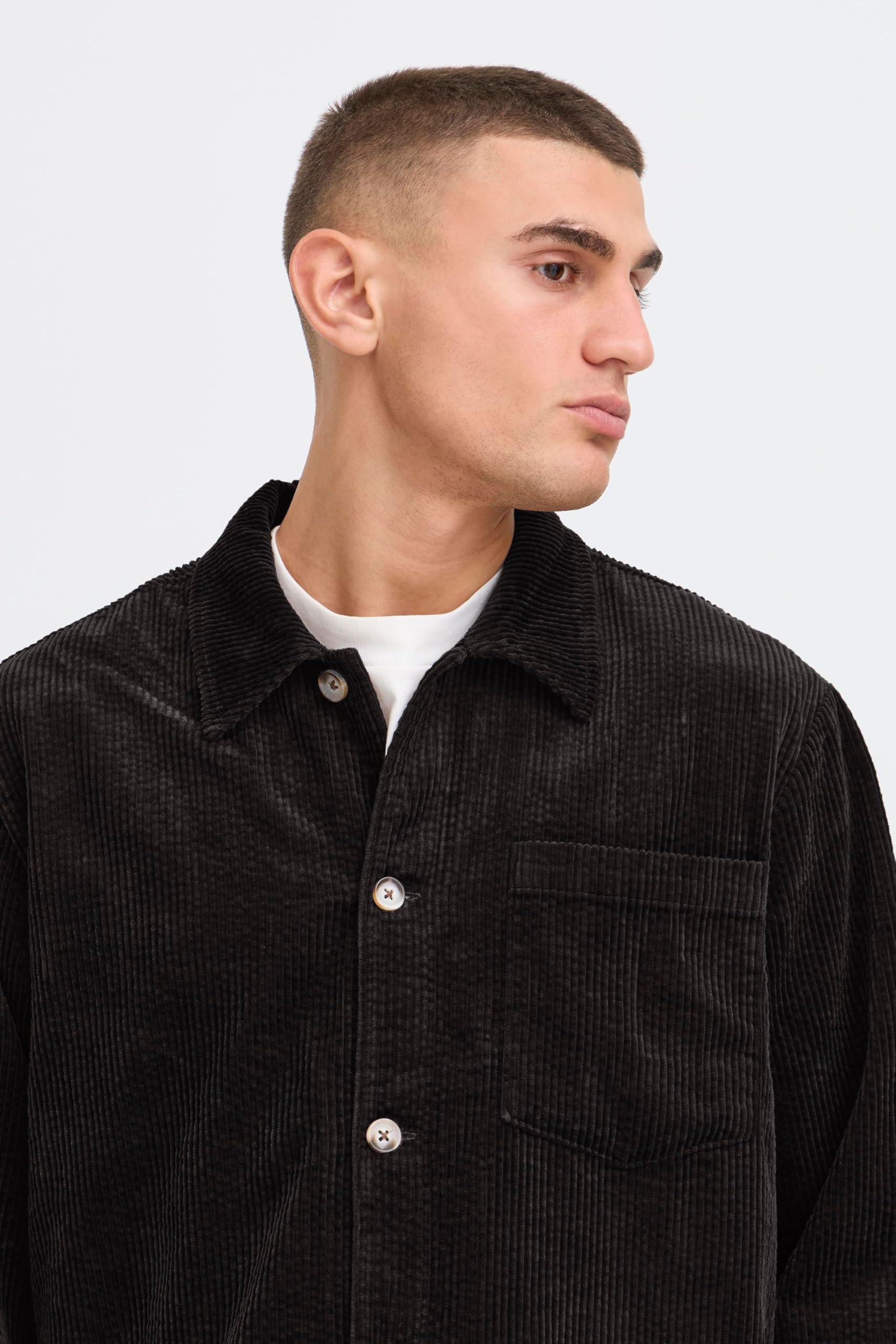 !Solid SDINGVI - Camicia da uomo a maniche lunghe, per il tempo libero, 100% cotone, con bottoni, vestibilità regolare