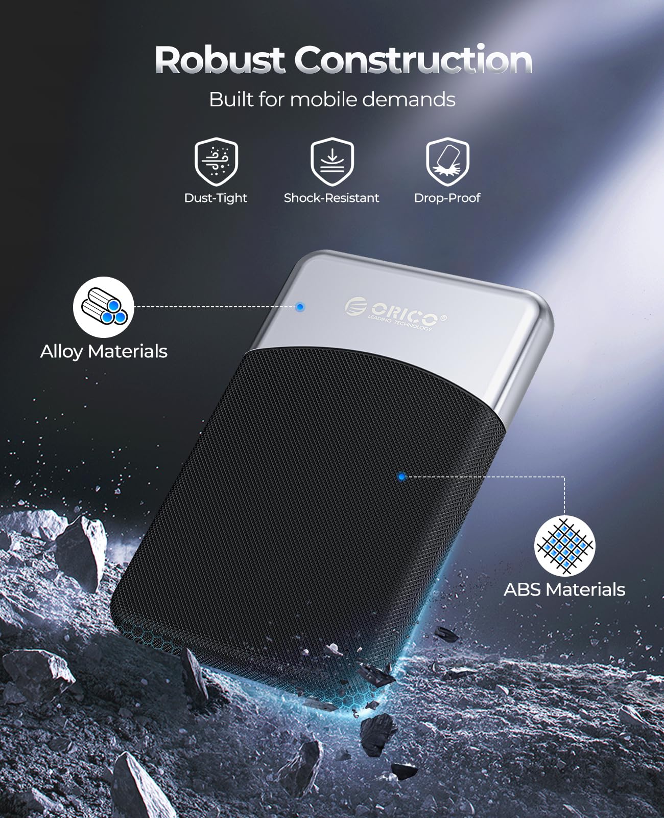 Amazon.com: ORICO 2TB External SSD with 2 in 1 USB C Cable