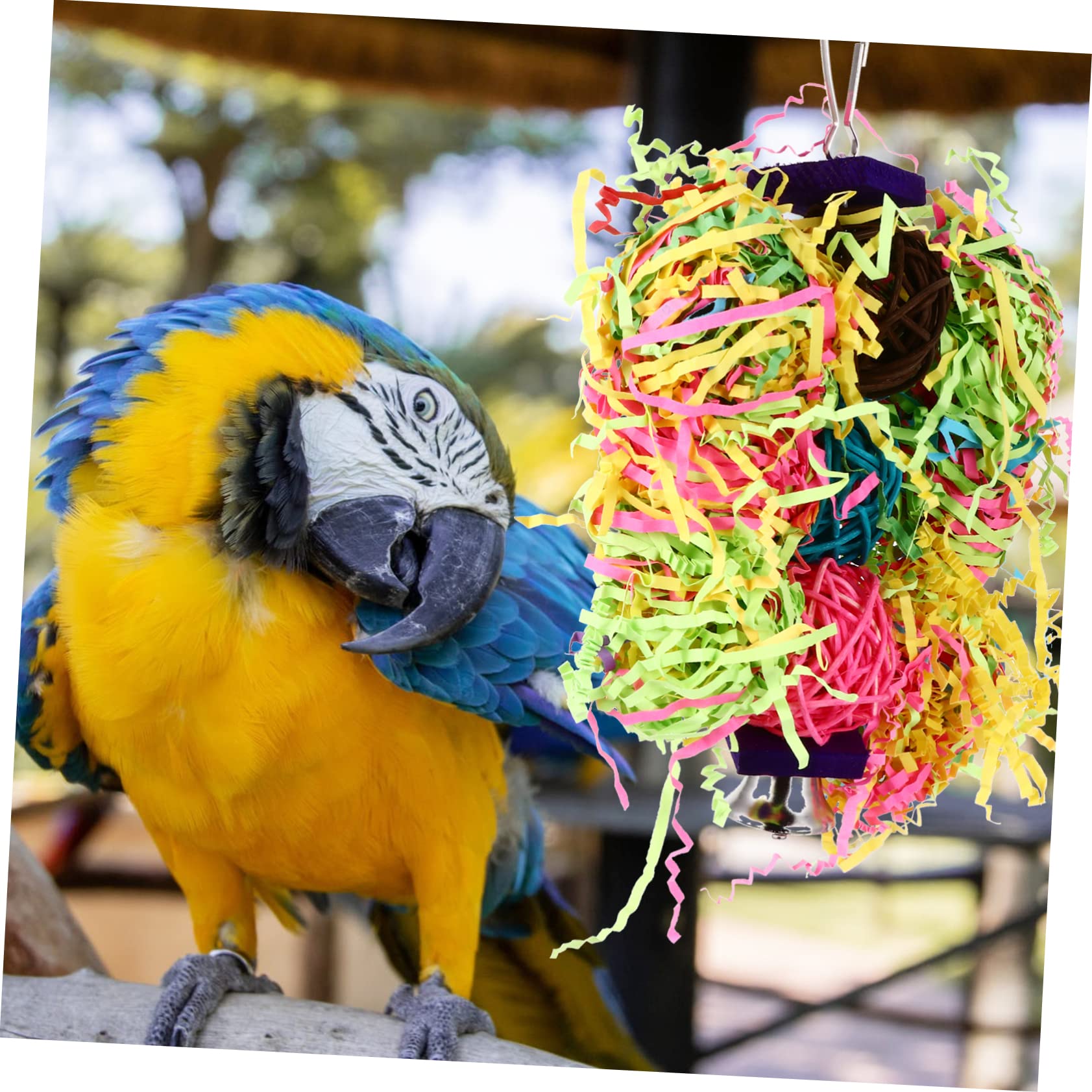 Toddmomy 9piezas Juguetes para Aves y Juguetes Colgantes para Jaulas para Entrenamiento y Entretenimiento De
