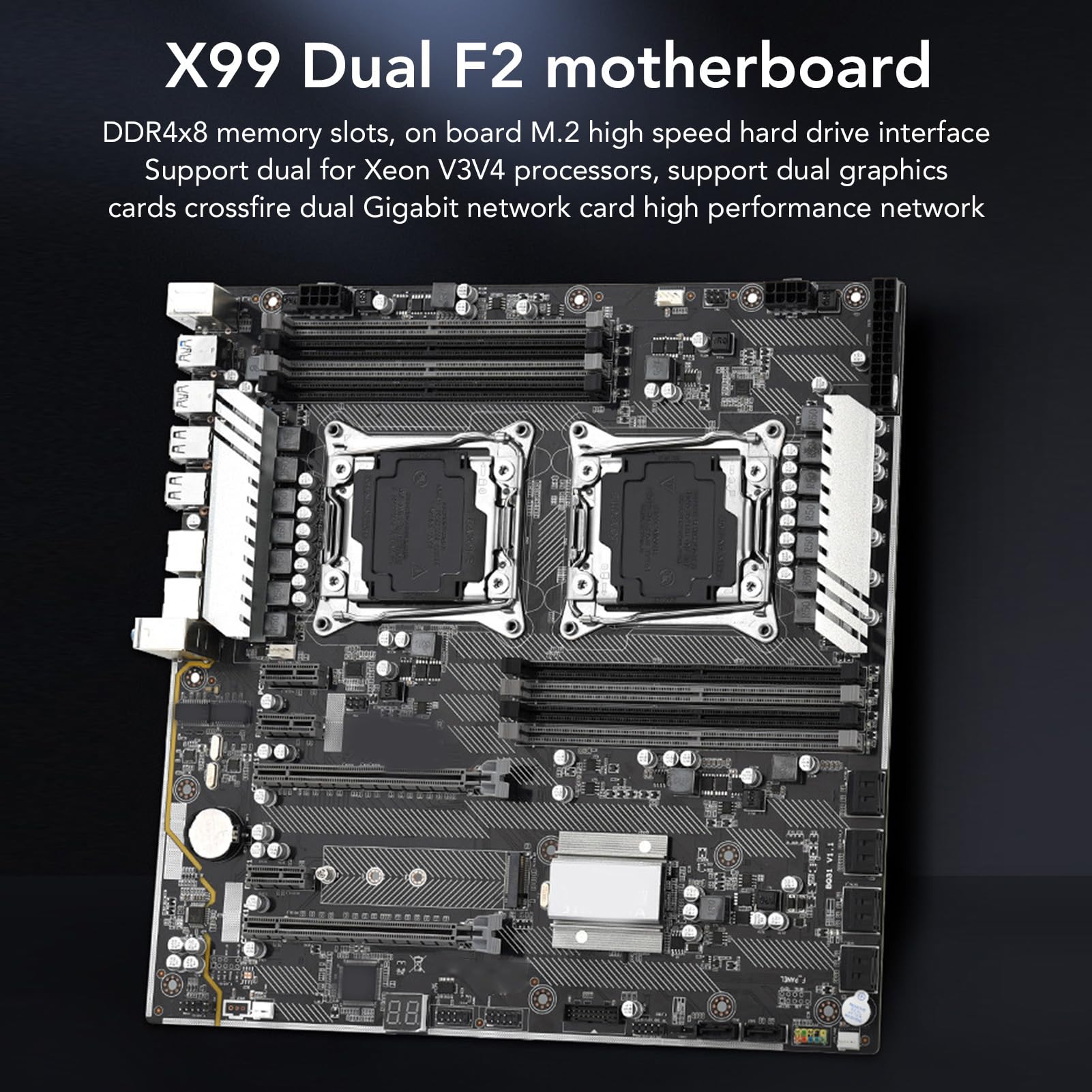 Amazon.in: Buy X99 Dual F2 8 DDR4 Motherboard, Quad Channel, 32GB
