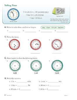 Arithmetic 3 - Abeka 3rd Grade 3 Mathematics Multiplication, Division, Conversions, Fractions, Geometric Concepts, Graphs, and Story Problems Student Work Text