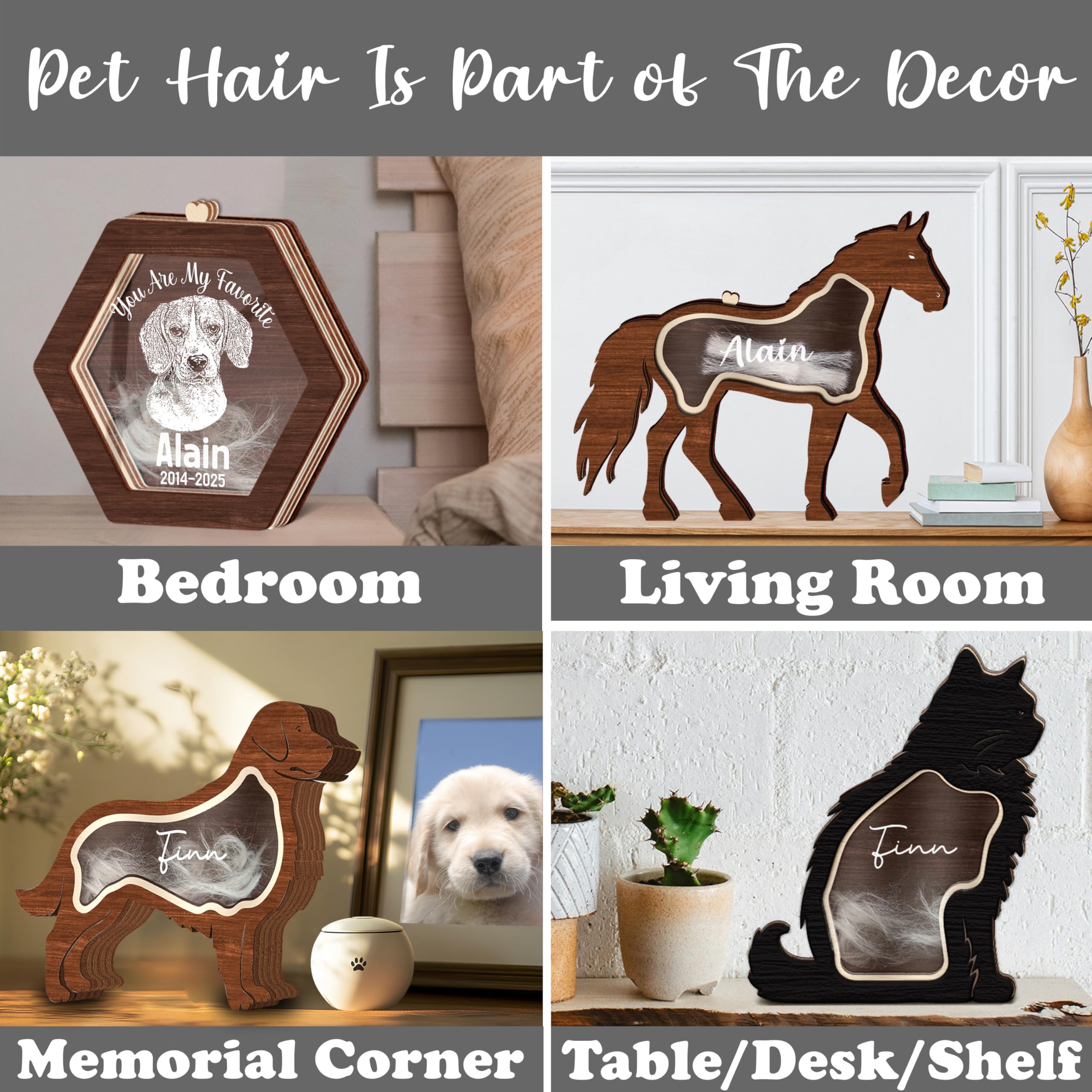 Caja de recuerdo personalizada con forma de caballo, regalo único de madera para mascotas, regalo conmemorativo para guardar pelo, uñas, dientes, cenizas, decoración de mesa, idea de regalo para