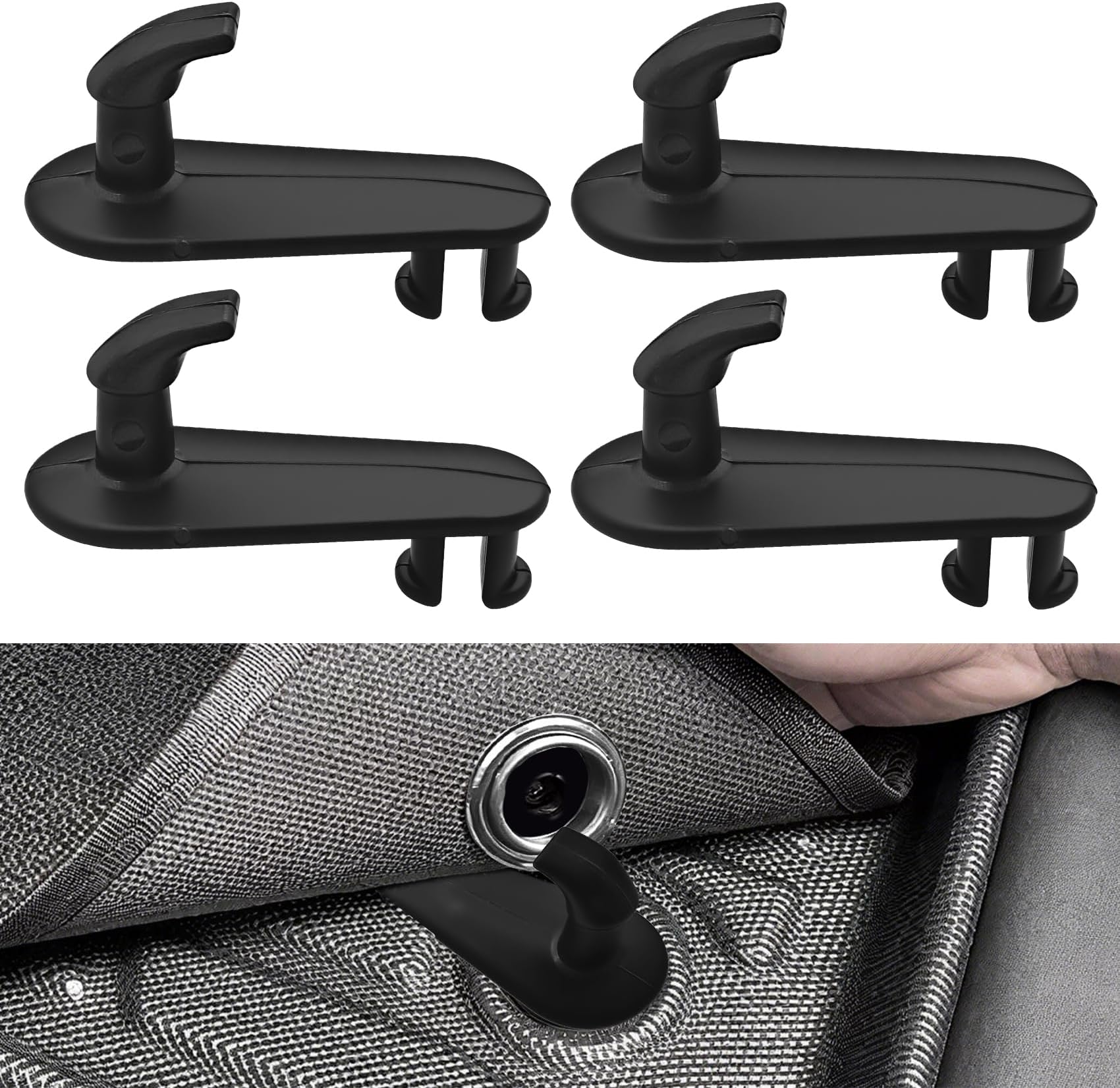 4PCS Car Floor Mat Clips, Car Mat Hook, Multipurpose Auto Carpet Fixing Buckles, Anti Loosening Vehicle Floor Carpet Retainer Clips for Toyota Lexus, Replace OEM #08210-00820, 08211-00720