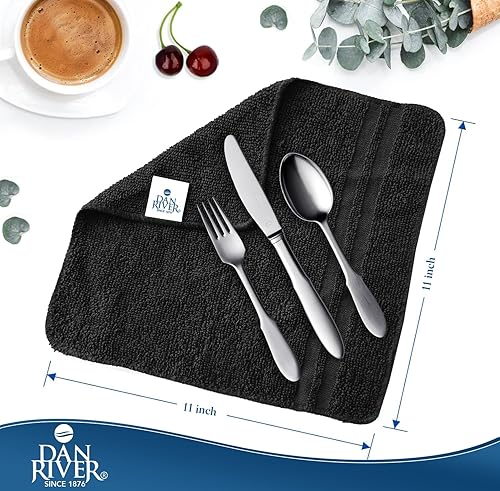 Miniatura 239 de DAN RIVER Juego de 4 toallas de baño, 27 x 54 pulgadas, 100% algodón, más grandes y ligeras, de secado rápido, súper suaves y absorbentes, toallas