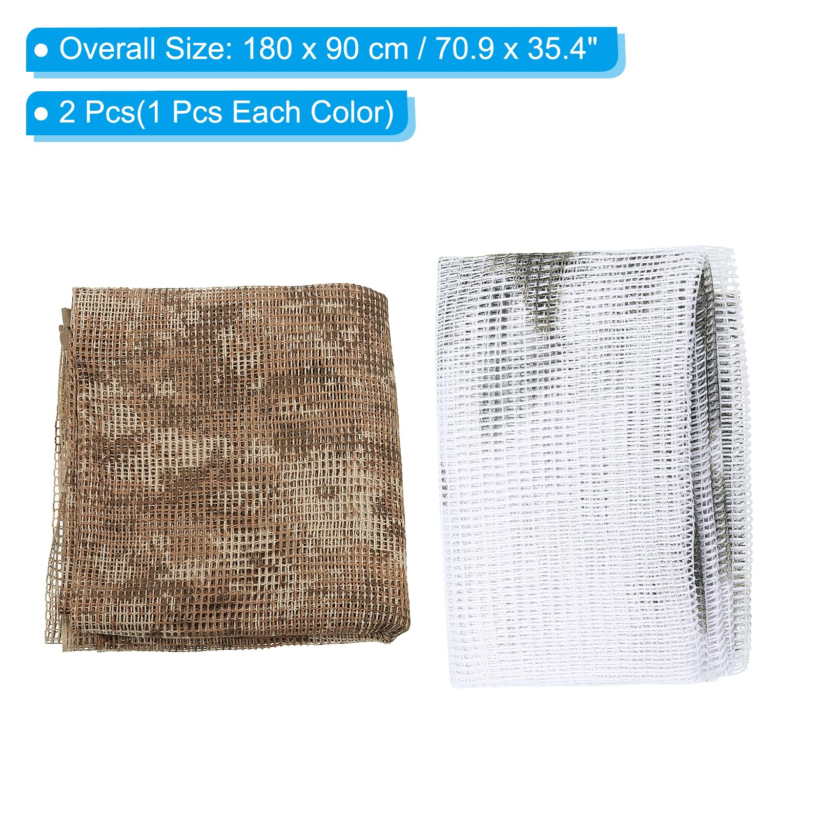 PATIKIL 71"x35" Camouflage Veil Scarf - Image 3