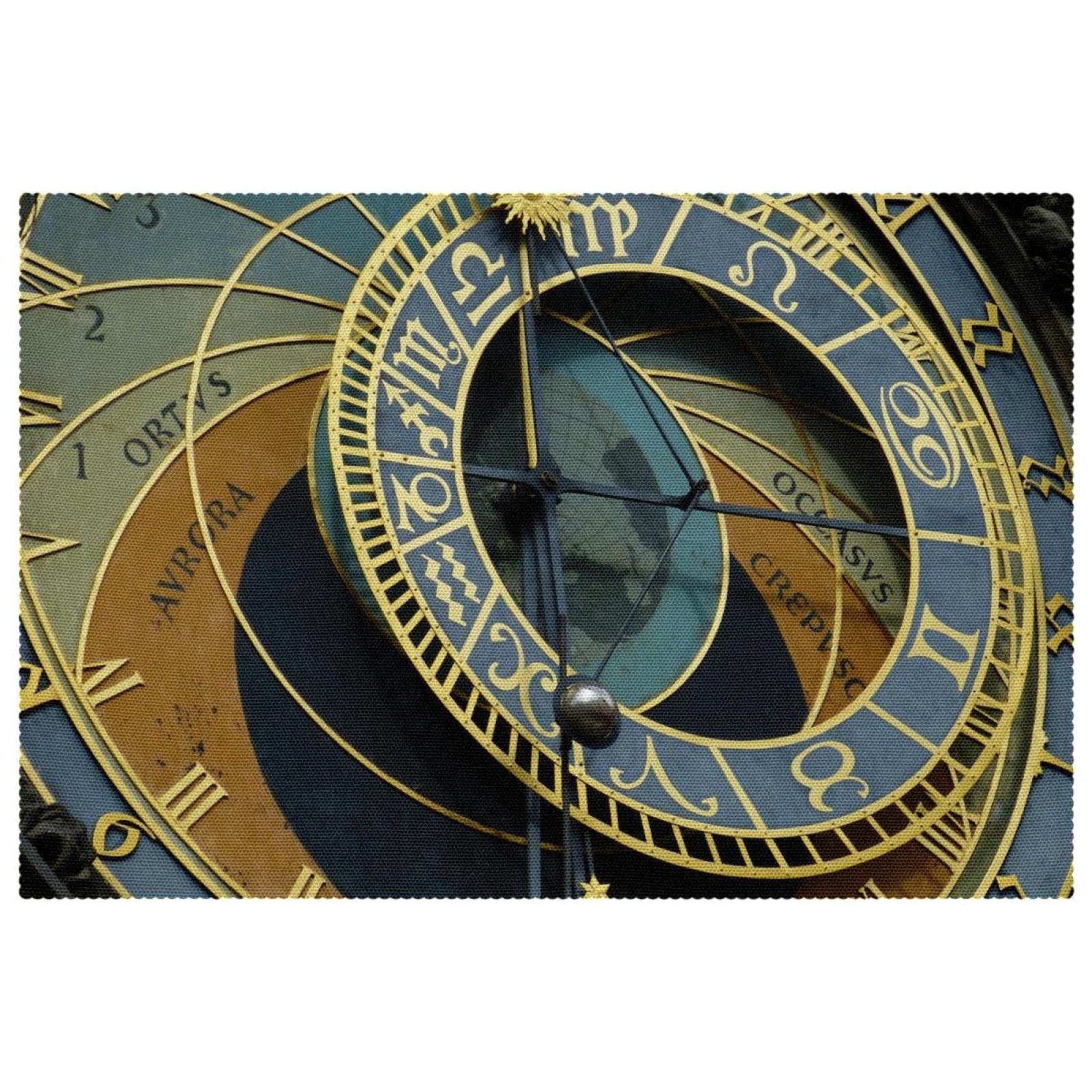Set de table horloge astronomique Prague de haute qualité thermorésistant