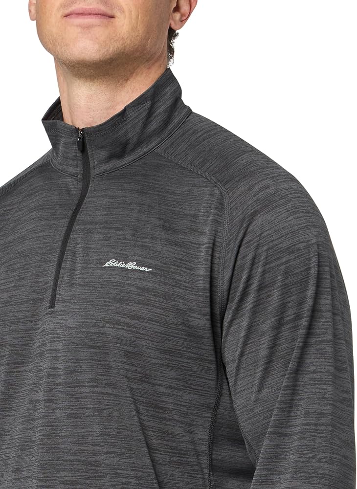 Eddie Bauer Men's Classic Resolution Quarter-Zip Sweatshirt Carbon