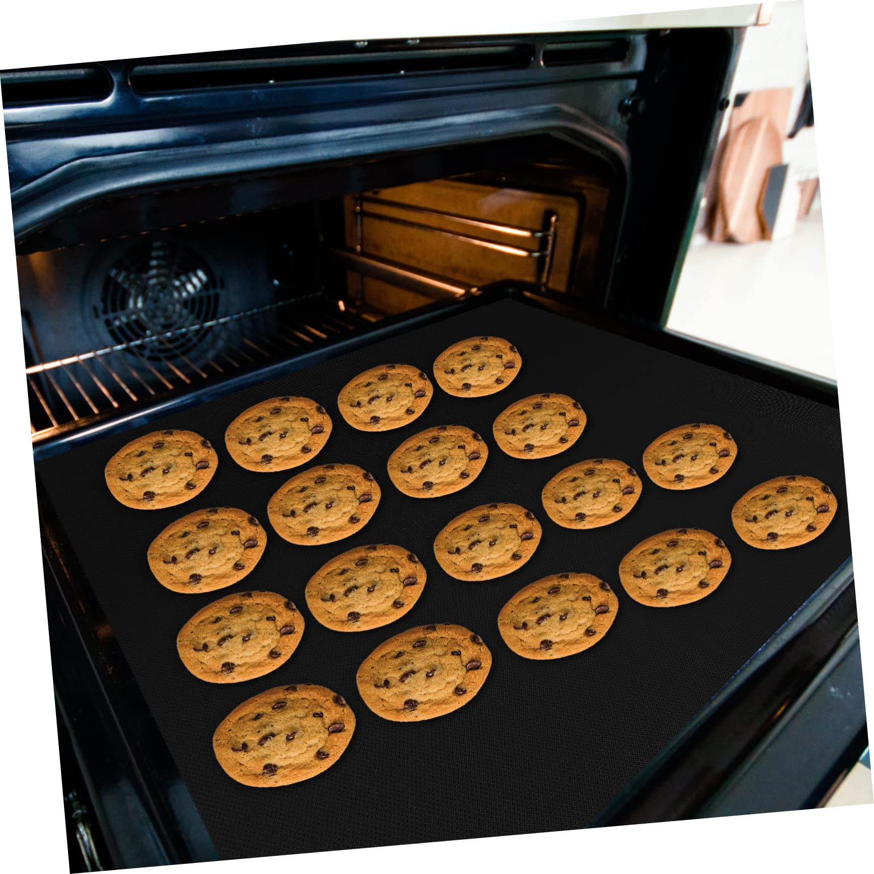 9piezas Tapete Para Horno Antiadherente Tapetes Resistentes Altas Temperaturas Para Barbacoa De Asadores y Hornos