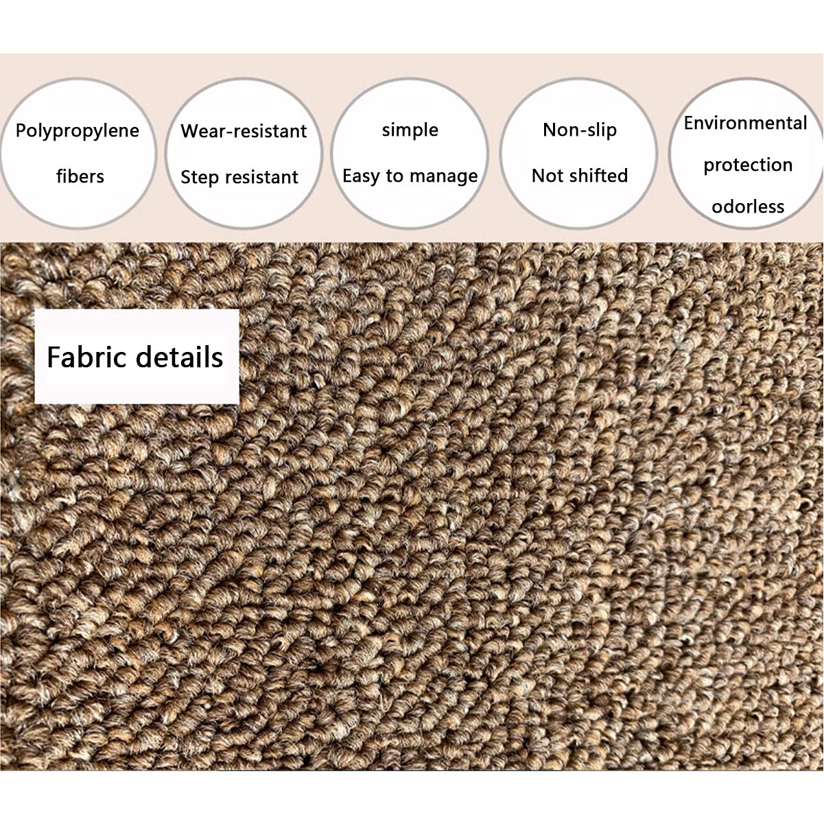 Juego de 2 alfombrillas de goma antideslizantes multicolor autoadhesivas con cepillo de fácil instalación, 80 x 24 x 3 cm, ideal para el hogar seguro y Det