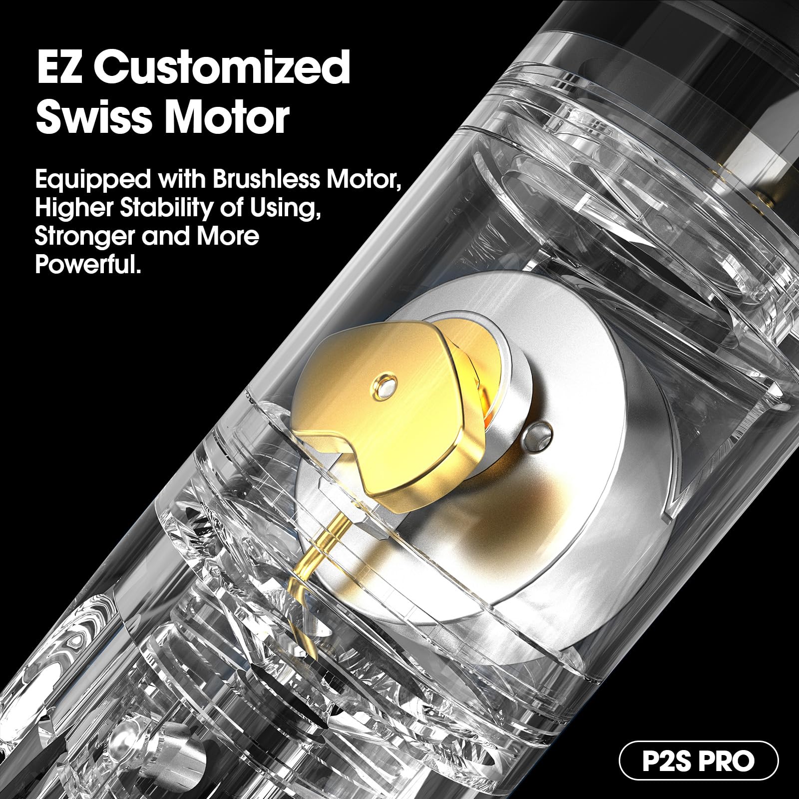 EZ P2S Pro Tattoo Maschine Set - Tattoo Set mit Kabelloser Tattoo Maschine, 1800mAh Stromversorgung Akku, 20 Stück Tattoo Nadeln and 11 Farben Tinten für Tattoo Anfänger und Künstler (Violett Blau)
