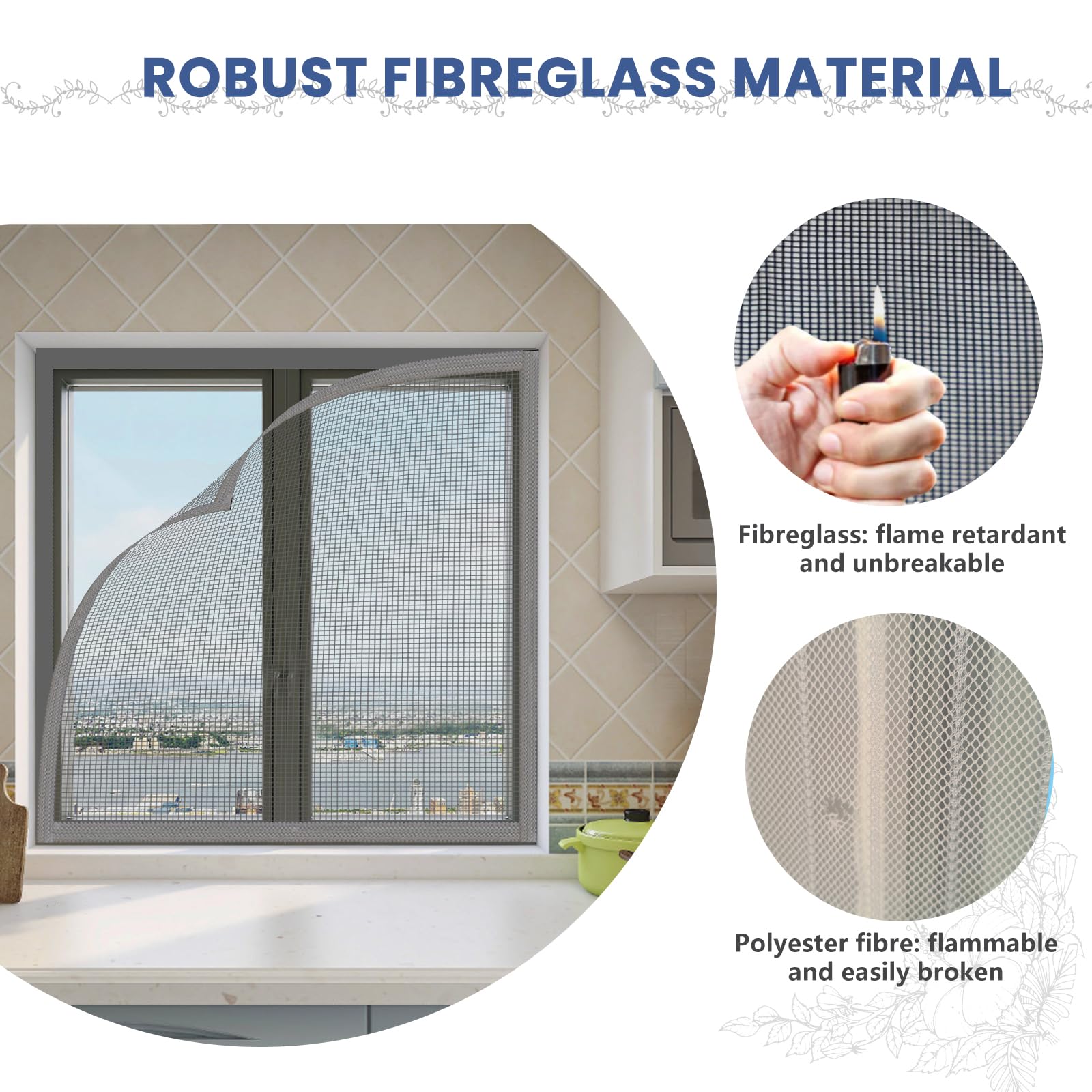 MAGICDOOR Fly Screens for Windows 150x130cm - Image 4