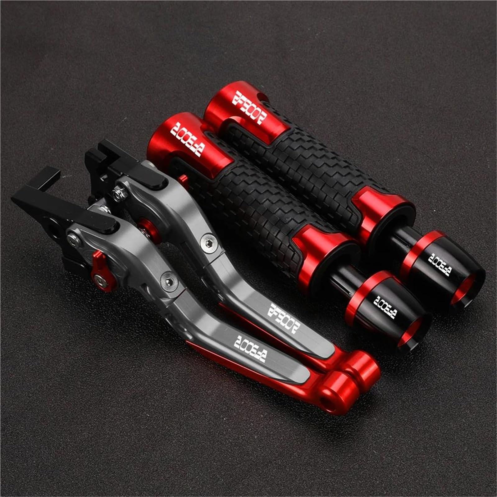 TGVSELPJ Motorcycle Part Motorcycle Handle Bar Extendable Folding Brake Clutch Lever Handlebar for Suzuki RF900R RF 900R RF900 R 1994-1997(Red 3)