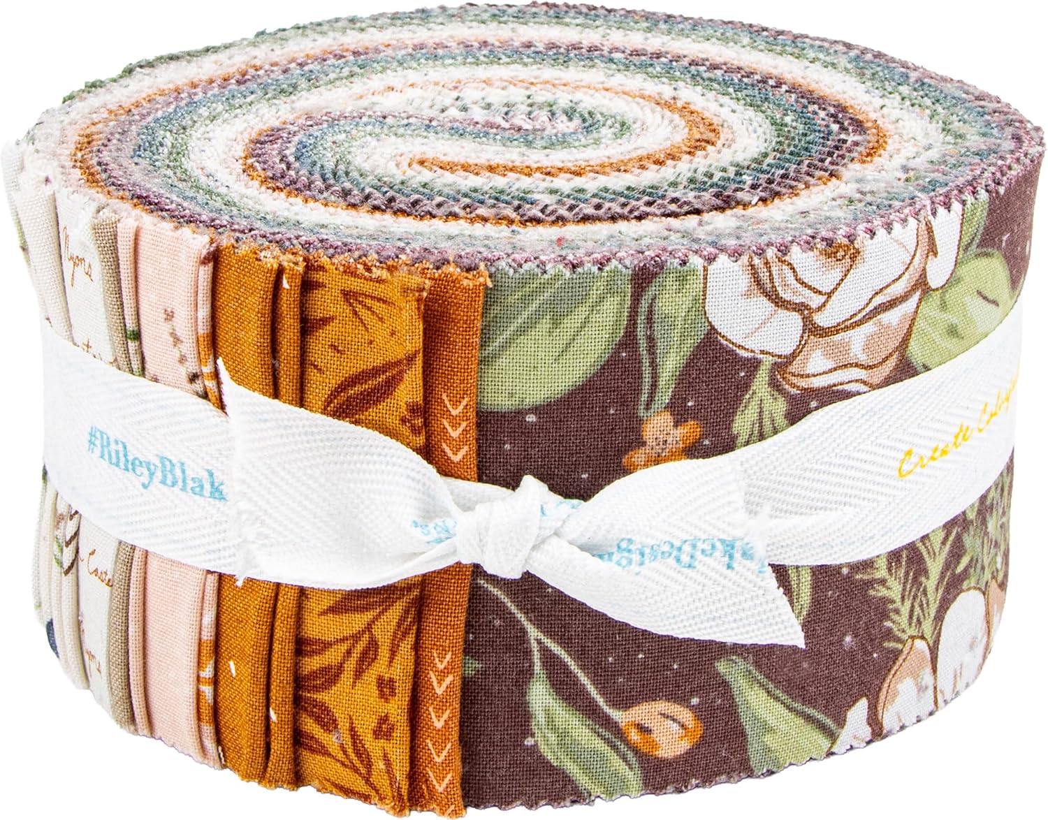 Amber Elliot Olive Grove Rolie Polie 40 2.5-inch Strips Jelly Roll Riley Blake Designs RP-16630-40