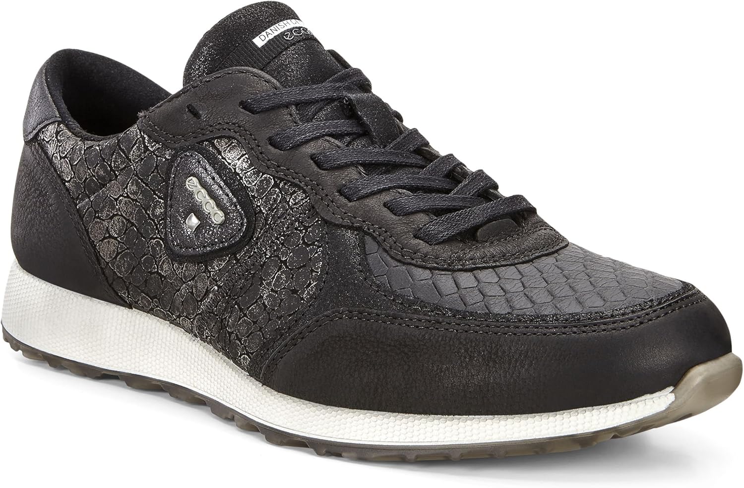ECCO Women's Sneak Fashion Sneaker, 2.5 UK 10-10.5 Black 50046 Black Black Black