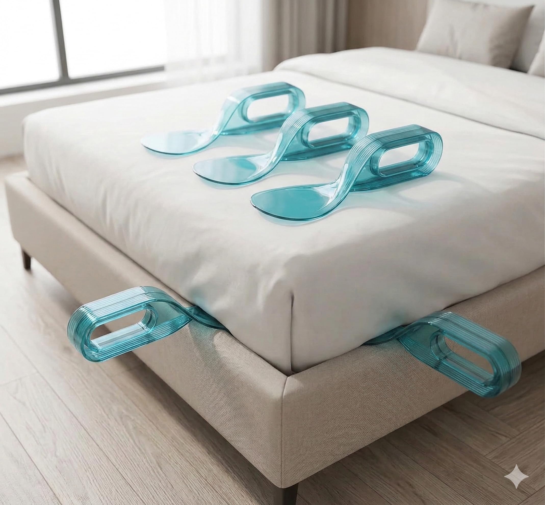 Mattress Lifter & Bed Sheet Tucking Tool (2 Pack) - Ergonomic Bed Maker Tool for Heavy Mattress | Relieves Back Pain & Saves Effort | Premium Bedsheet Tucker for Neat & Tidy Bed Corners-image-44