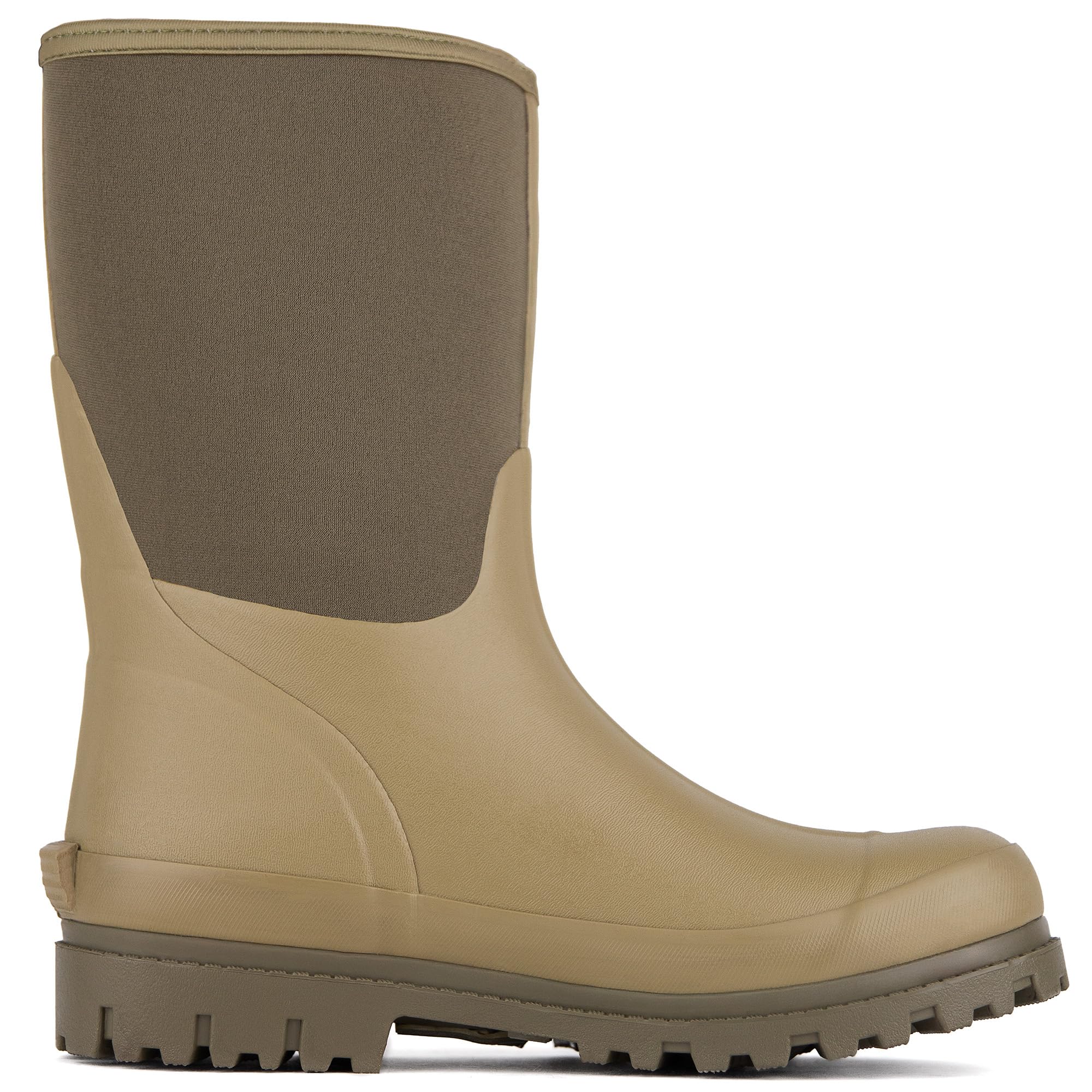 Savage Island Botas de agua cortas de neopreno con aislamiento de goma para mujer, con forro cálido, totalmente impermeables