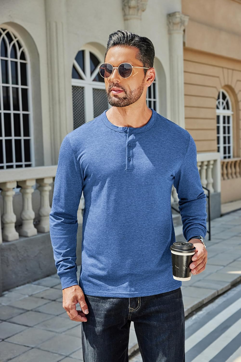 COOFANDY Camiseta masculina Henley manga longa casual leve pulôver camisetas macias elásticas básicas tops outono em promoção! Veja a oferta e mais achadinhos de Camisetas 2 Hoje é o melhor dia para comprar COOFANDY Camiseta masculina Henley manga longa casual leve pulôver camisetas macias elásticas básicas tops outono com aquele preço maroto! Promoção! Aproveite a oferta! 2