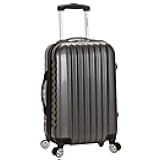 Rockland Melbourne Hardside Expandable Spinner Wheel Luggage, Carbon, Carry-On 20-Inch