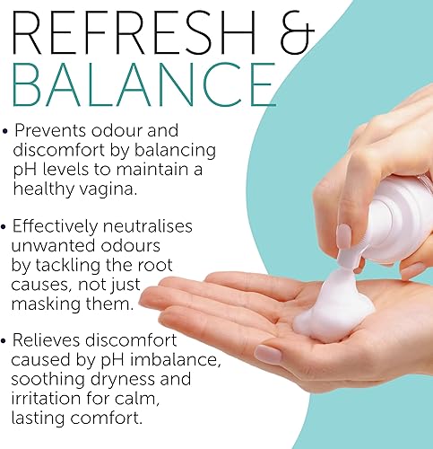 Miniatura 6 de Lavado femenino  Equilibrio de pH para mujeres  Lavado vaginal suave y limpiador espumoso que apoya el control de olores y equilibrio del pH  Alivia